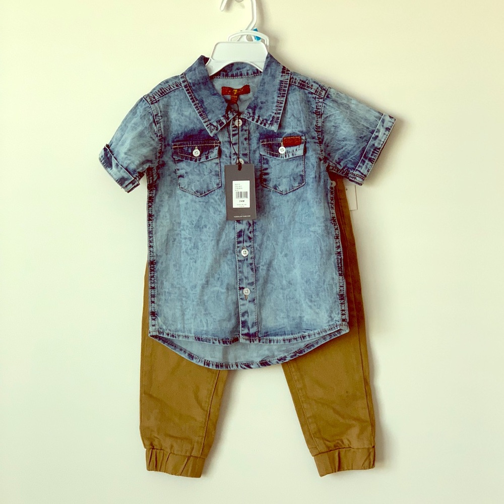 Kids shirt and pants 2 piece set